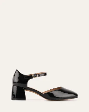 JANET LOW HEELS BLACK PATENT