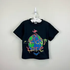 Vintage 90s OP "Kids Kare" Short Sleeve Black Tee S/M NWOT