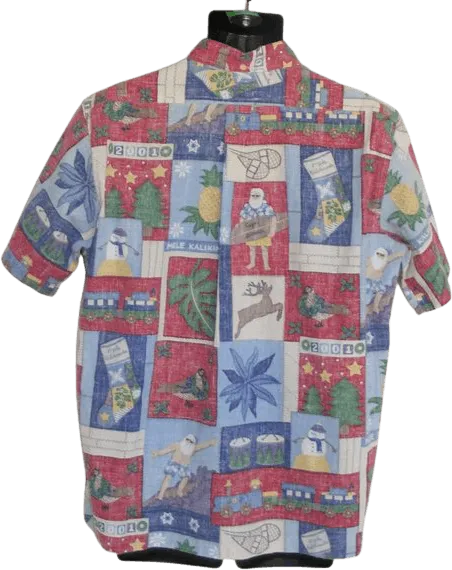 00's Mele Kalikimaka Pull Over Shirt Limited Edition by Reyn Spooner