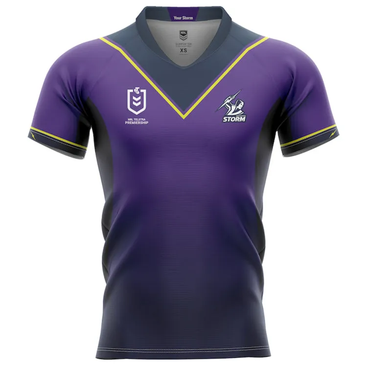 1 Melbourne Storm Kids Home Supporter Jersey NRL Rugby League by Burley Sekem