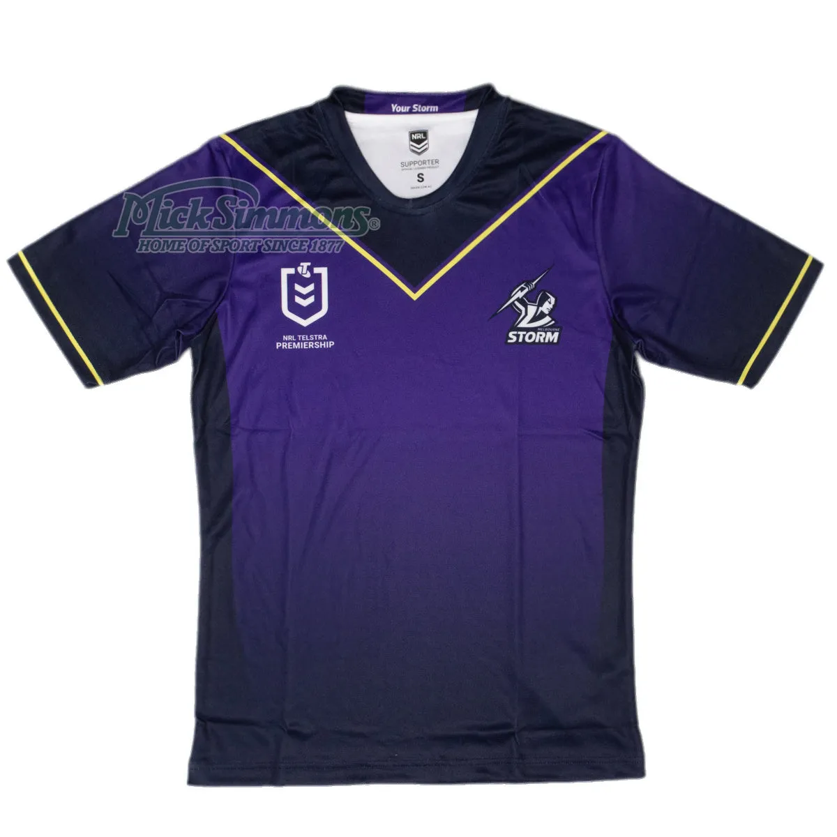 1 Melbourne Storm Kids Home Supporter Jersey NRL Rugby League by Burley Sekem