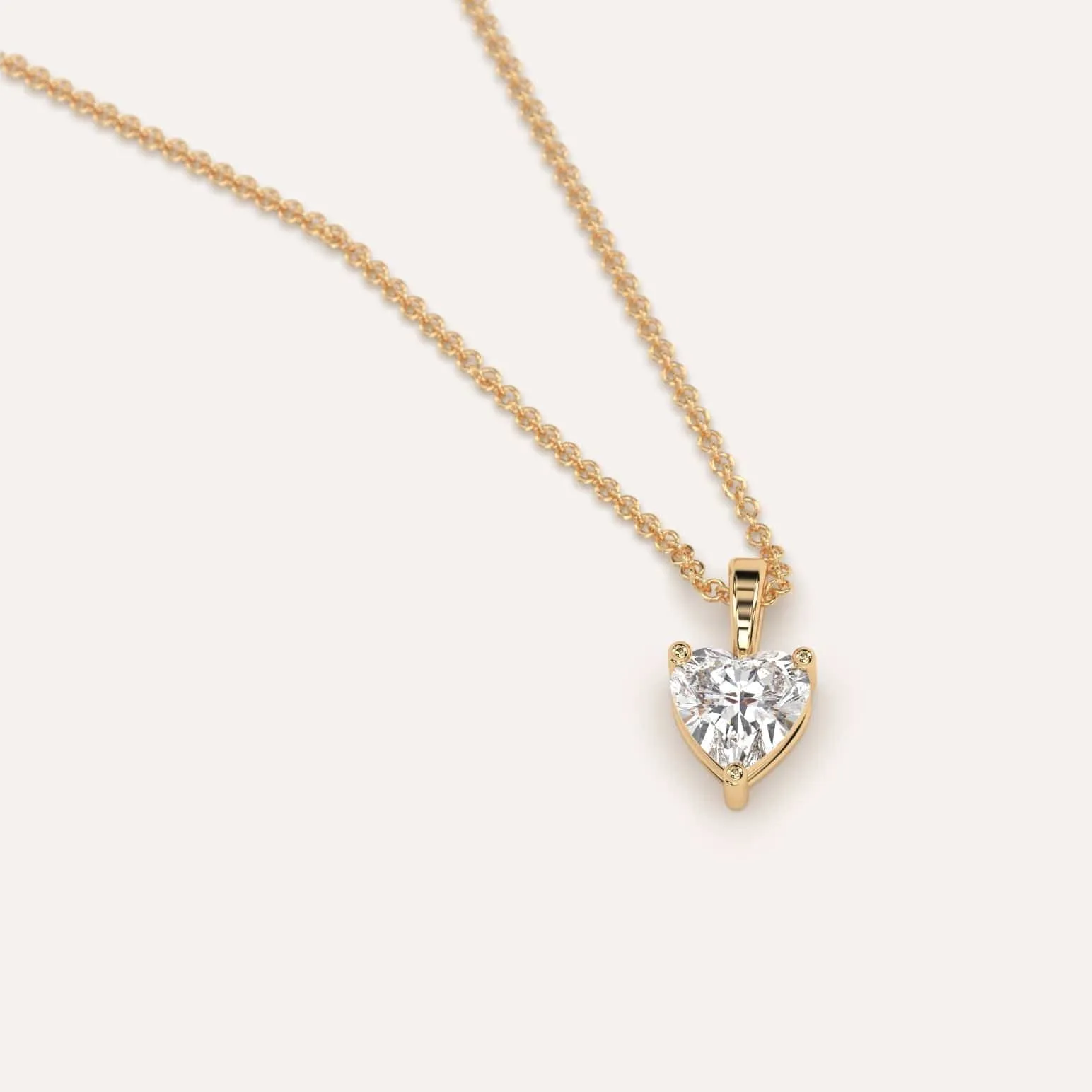 1/2 carat Heart Diamond Pendant Necklace