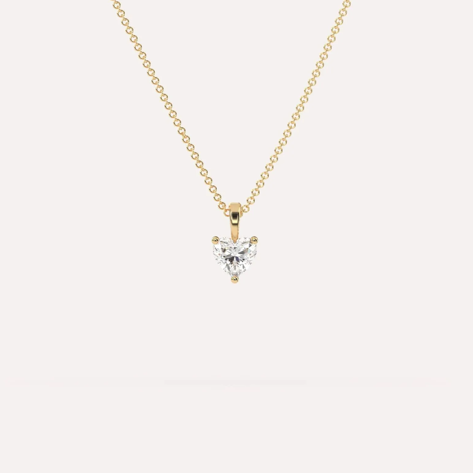 1/2 carat Heart Diamond Pendant Necklace