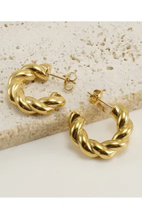 18K GOLD PLATED STAINLESS STEEL EARRINGS