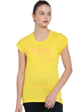 Alcis Enjoy The Peace Yellow Top