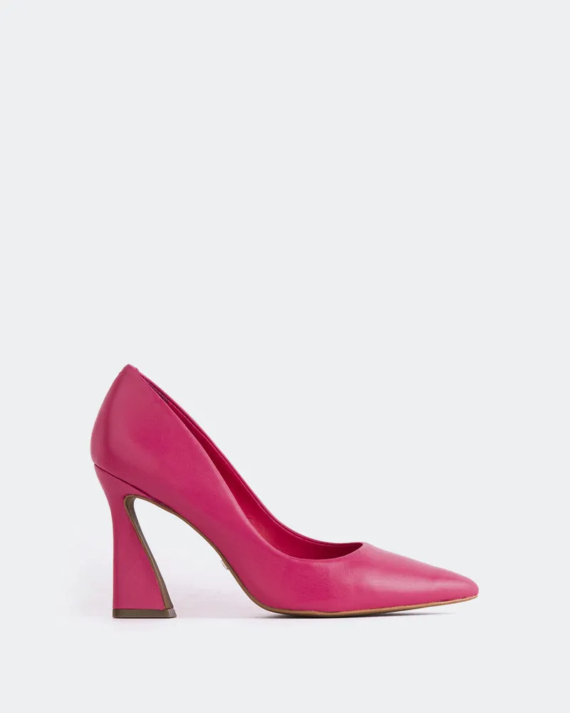 Amanda, Fuchsia Leather/Cuir Fuchsia