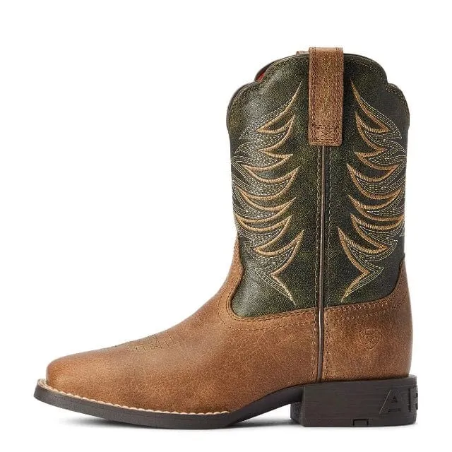 Ariat Boots Youth Firecatcher Distressed Brown /Alfalfa (10042414)