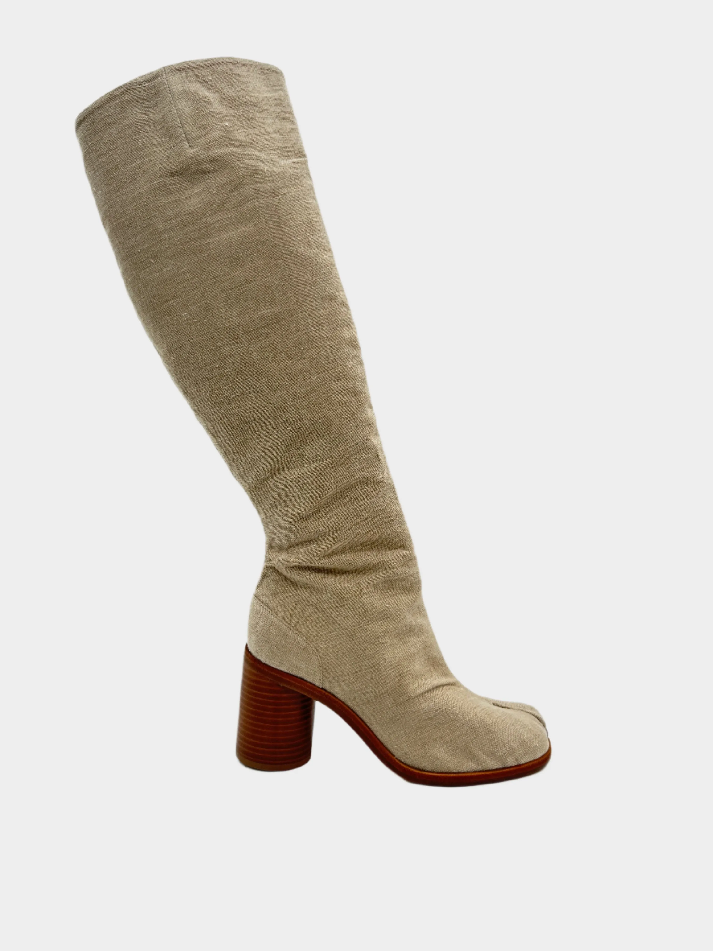 Beige Tabi Boots