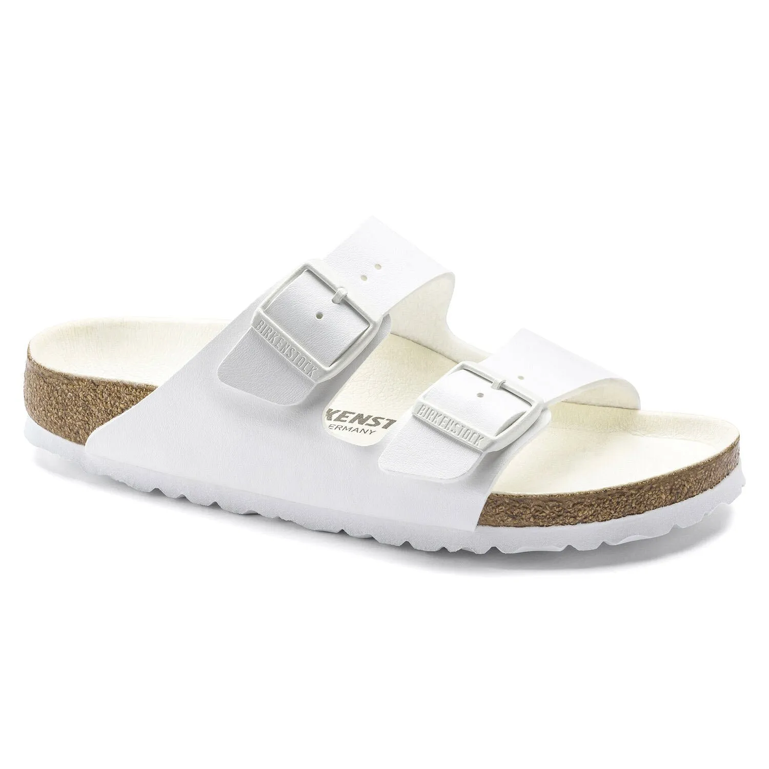 BIRKENSTOCK ARIZONA WHITE BIRKOFLOR - WOMENS