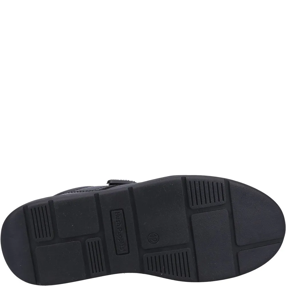 Black Rowan Junior School Shoes