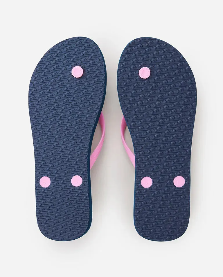 Bondi Bloom Open Toe - Navy