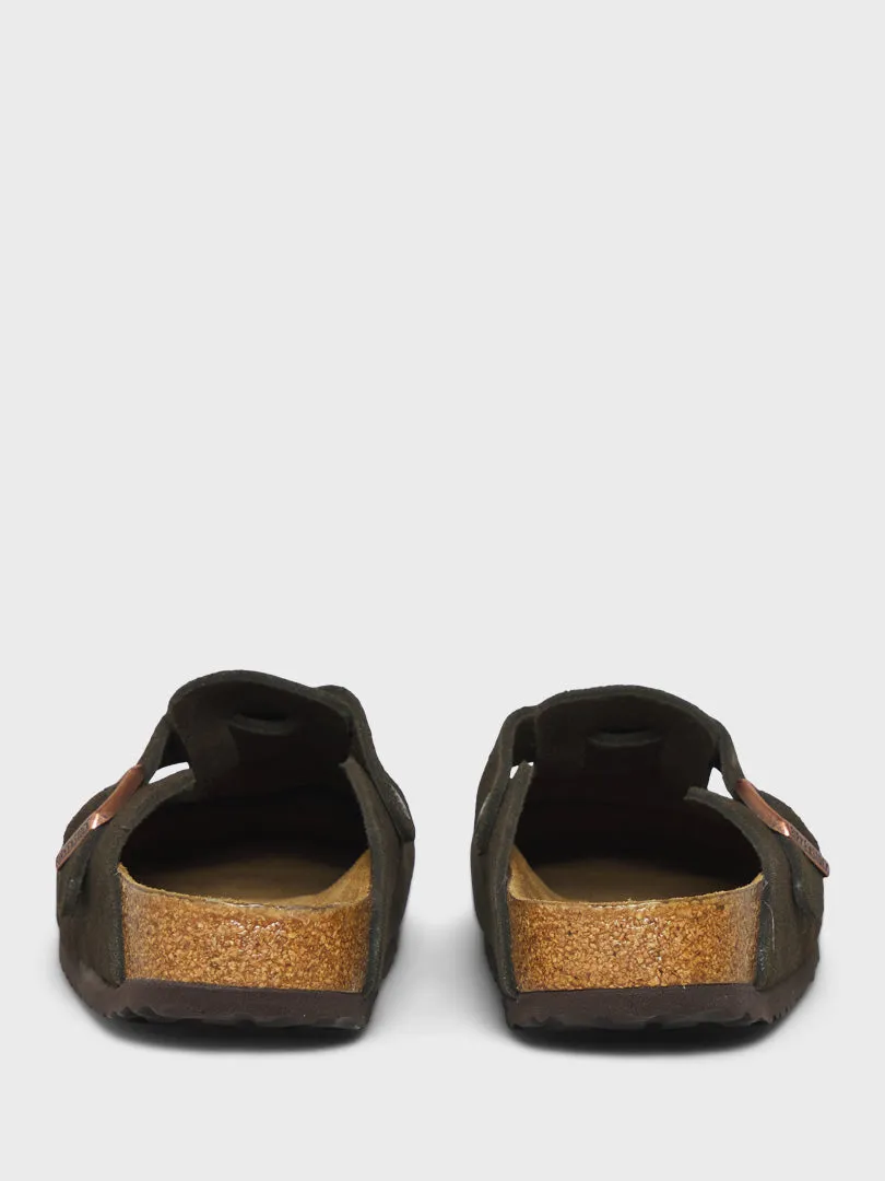 Boston Suede Sandals in Mocha