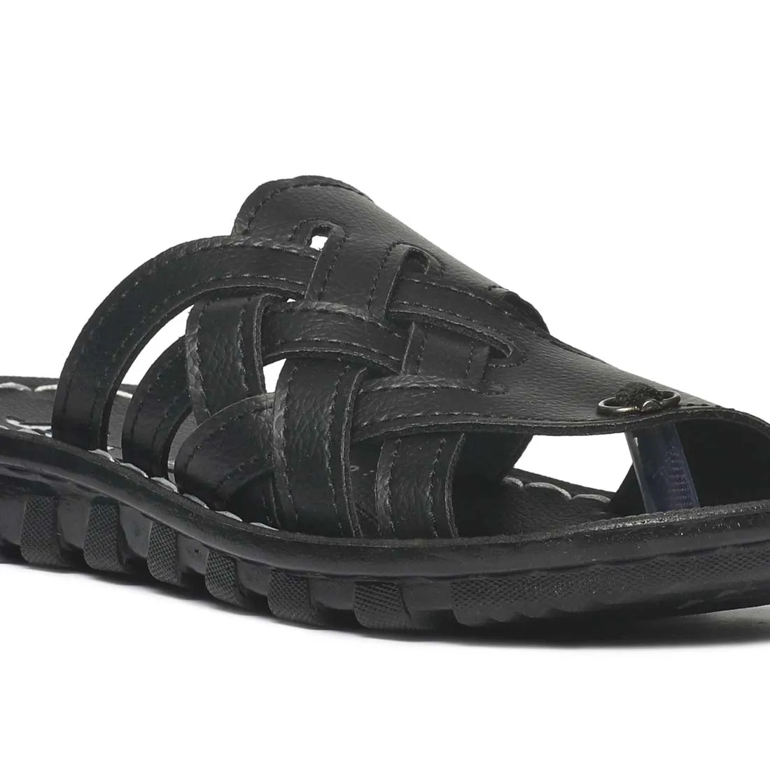 Boys Formal Black Sandals