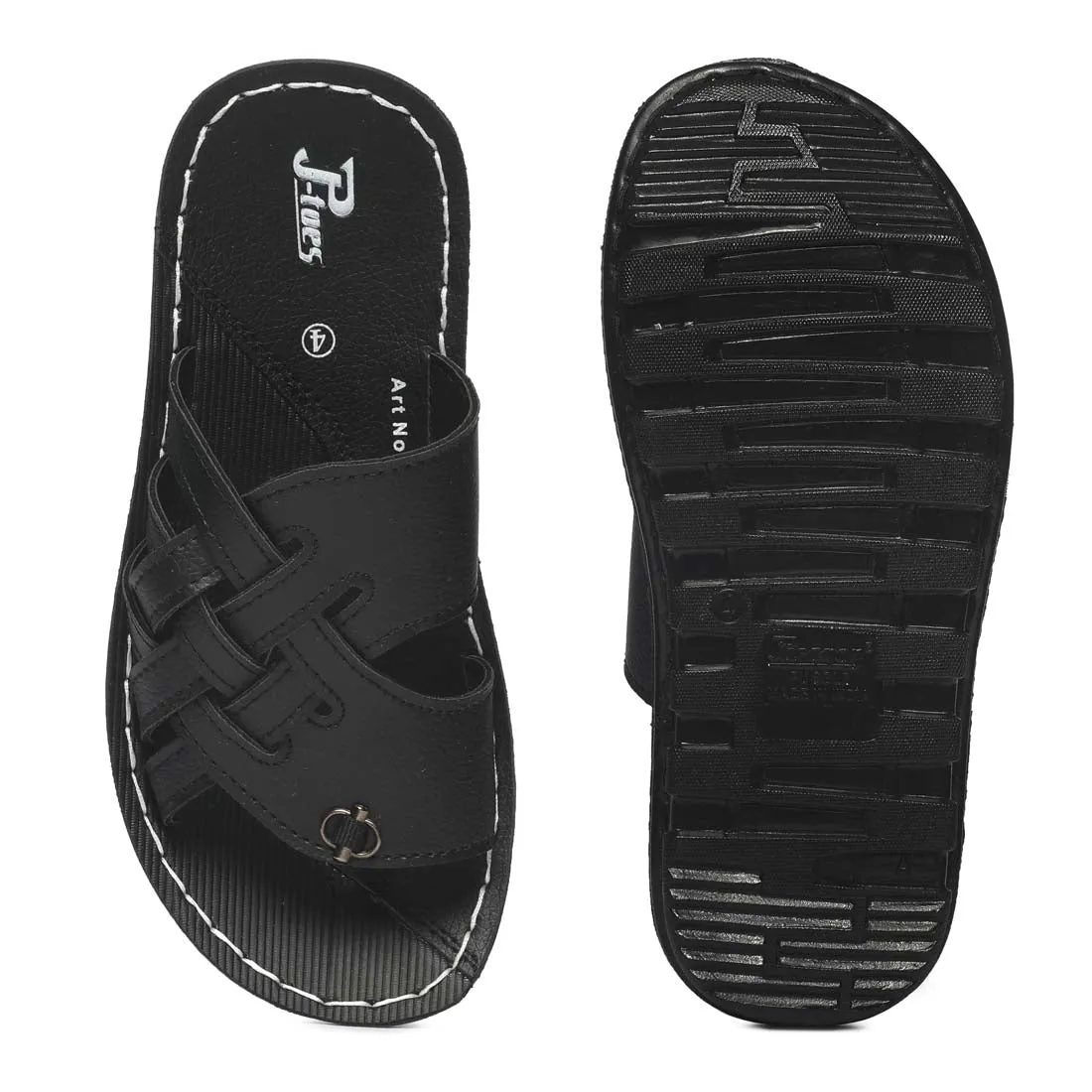 Boys Formal Black Sandals