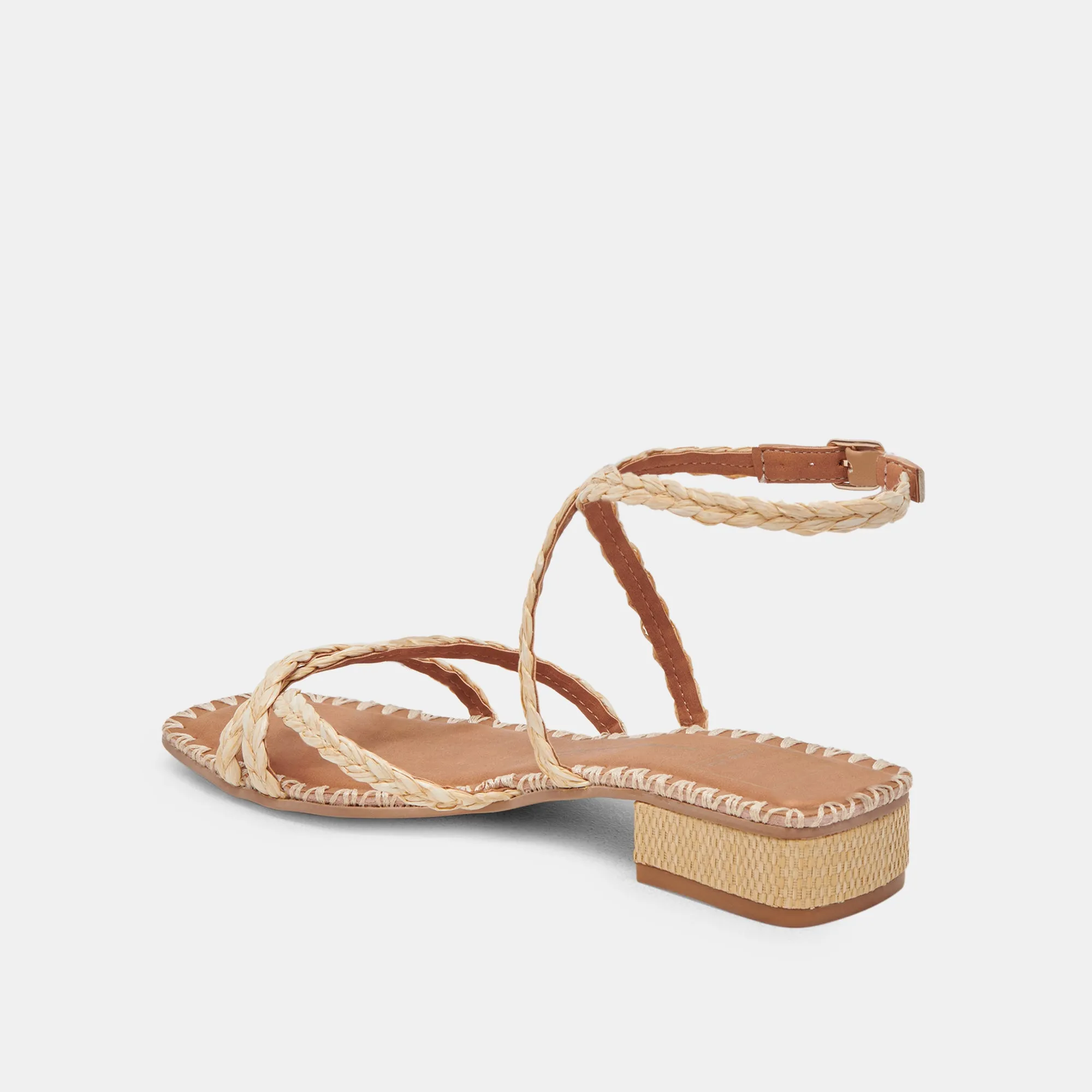 BRINN SANDALS LT NATURAL RAFFIA