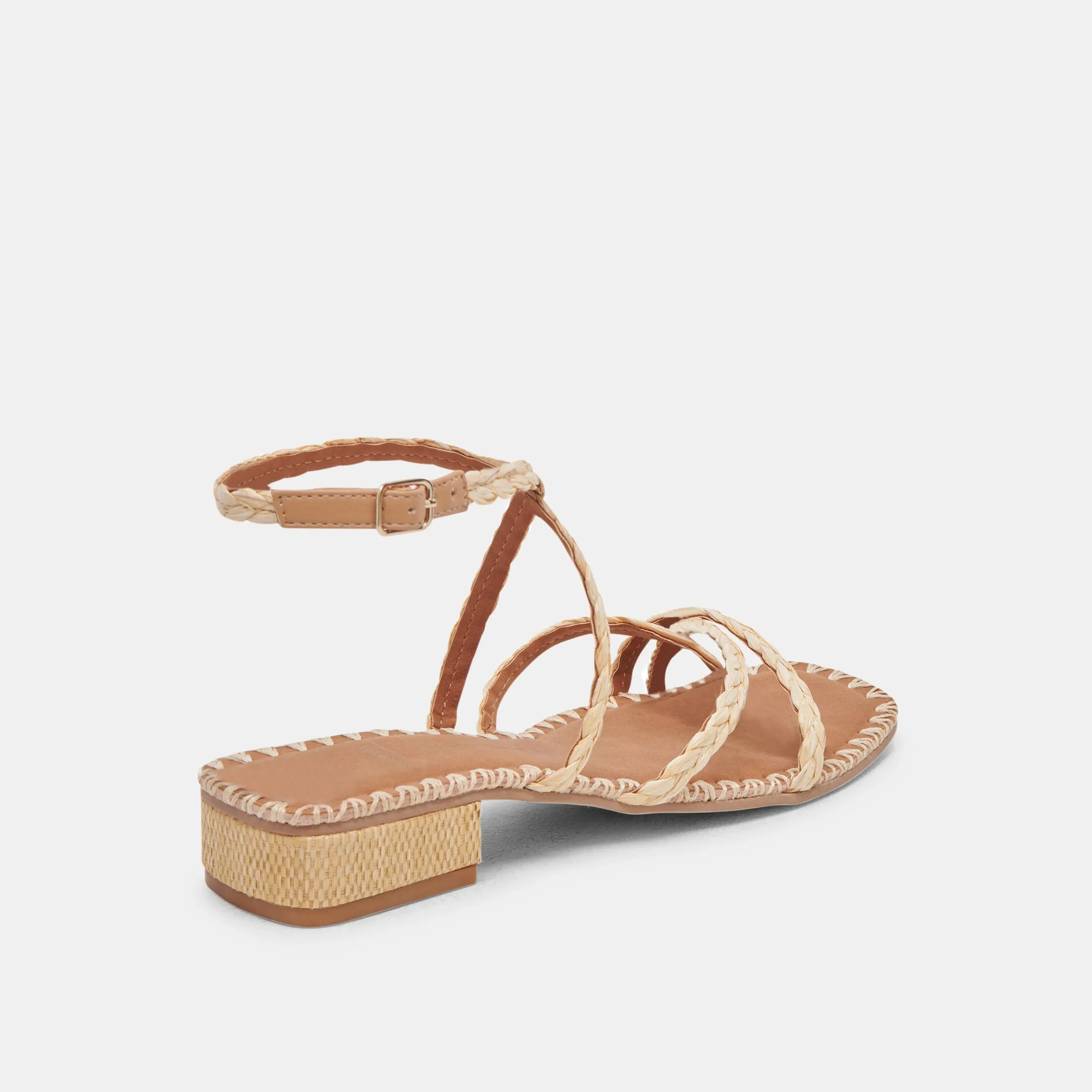 BRINN SANDALS LT NATURAL RAFFIA