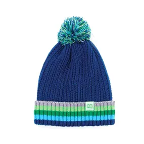 BRITS KNITS PLUSH LINED HAT KIDS NAVY