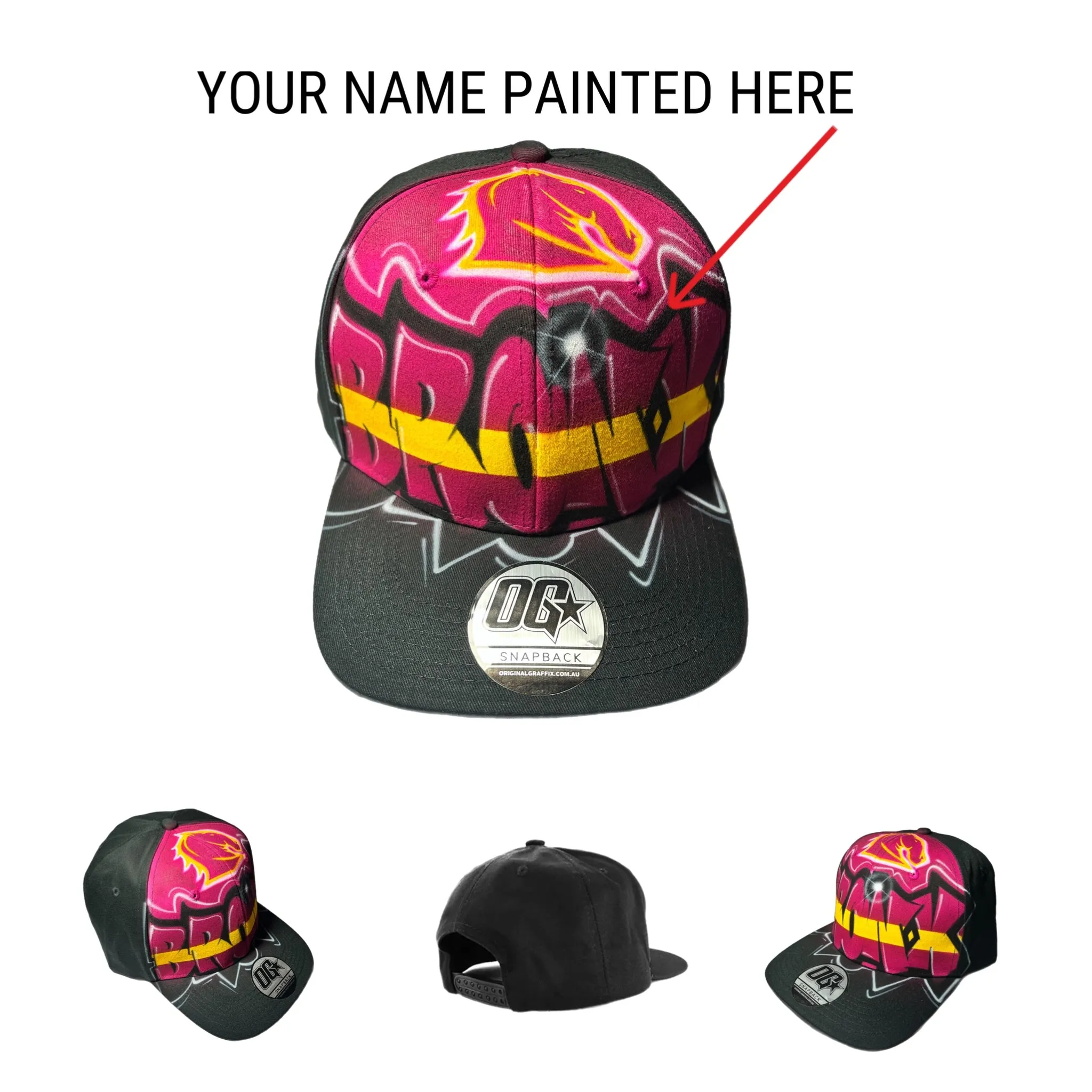 Bronx Graffiti Name Snapback Cap