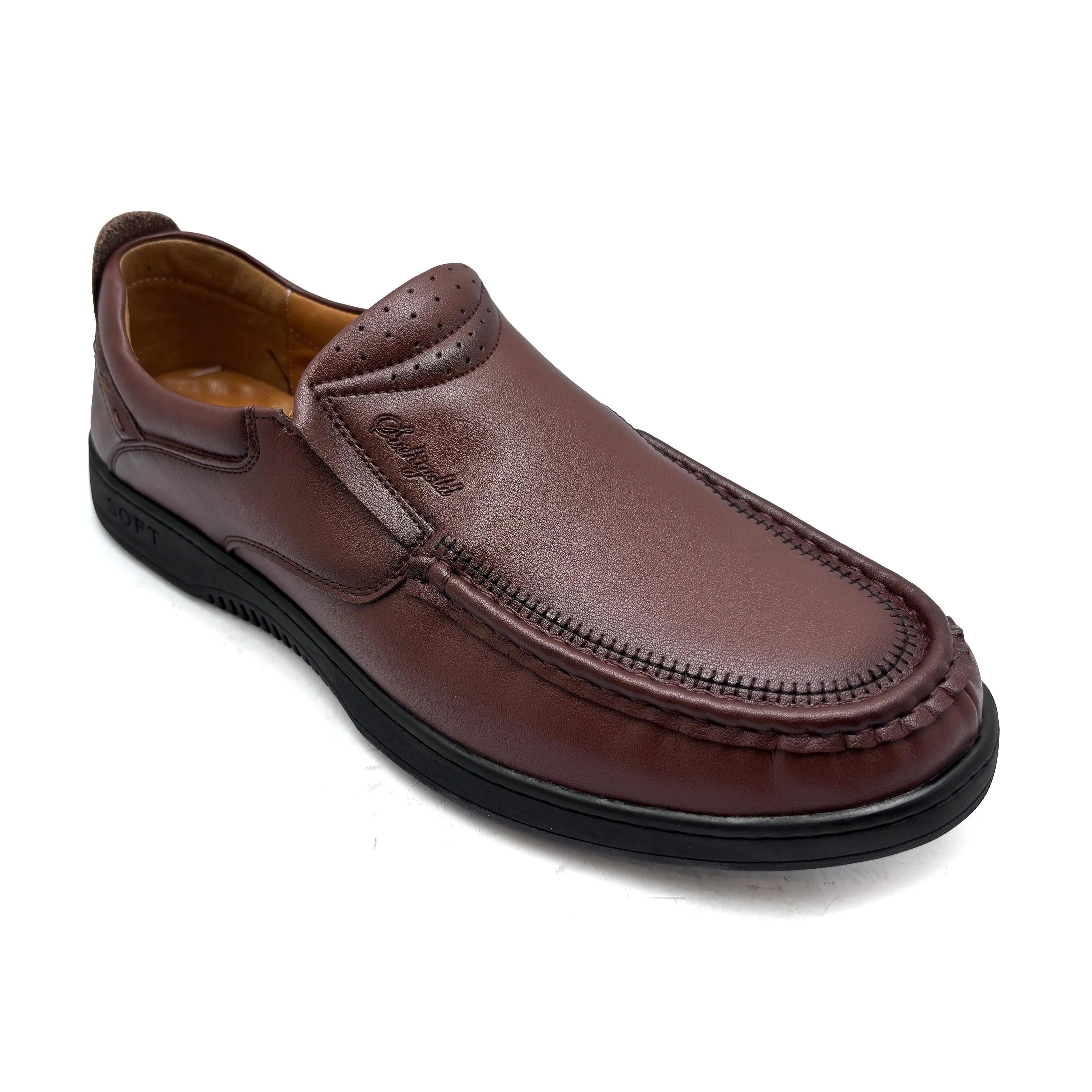 Brown Casual Slip On