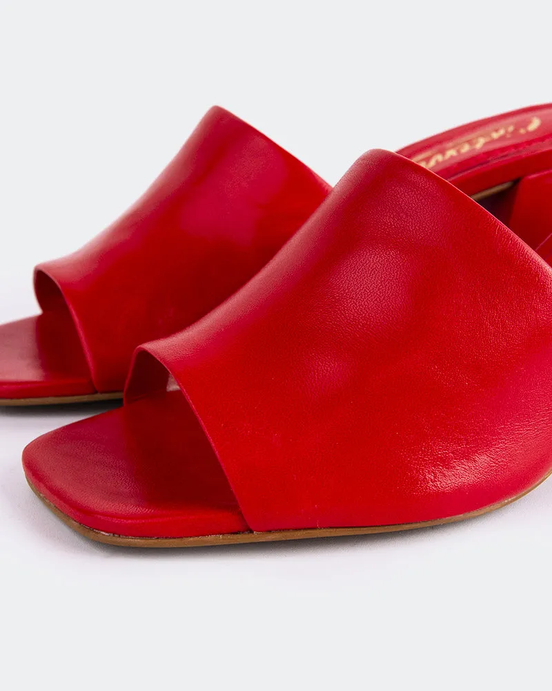 Clarabelle Red Leather