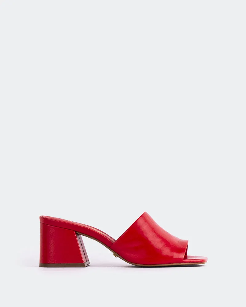 Clarabelle Red Leather