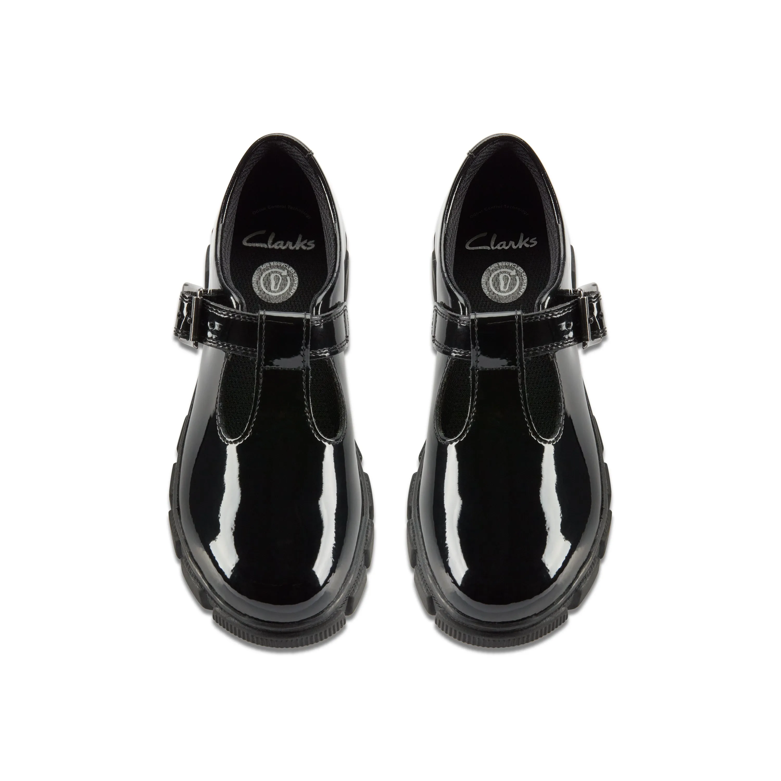 Clarks - Evyn Bar K - Black Patent