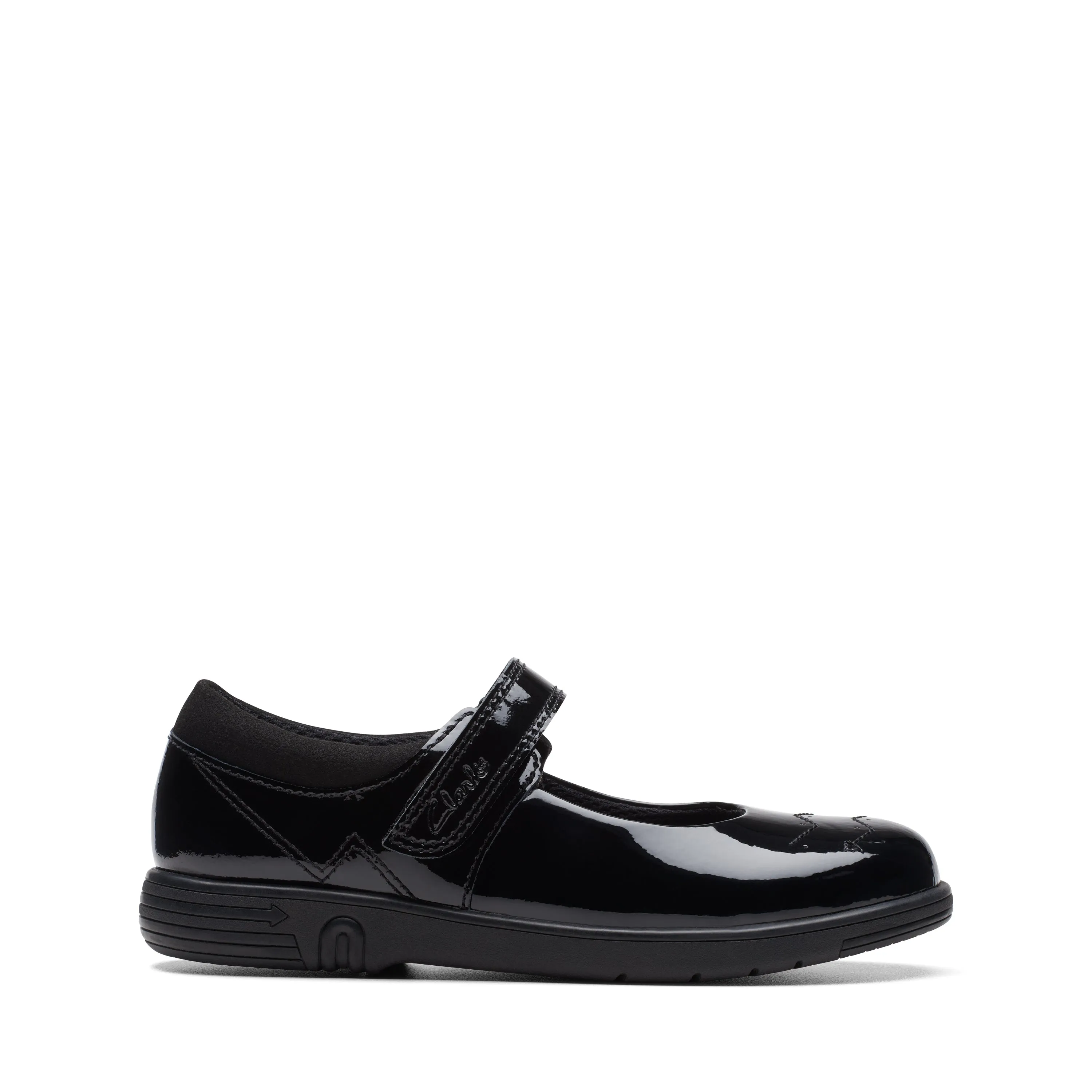 Clarks - Jazzy Jig K - Black Patent