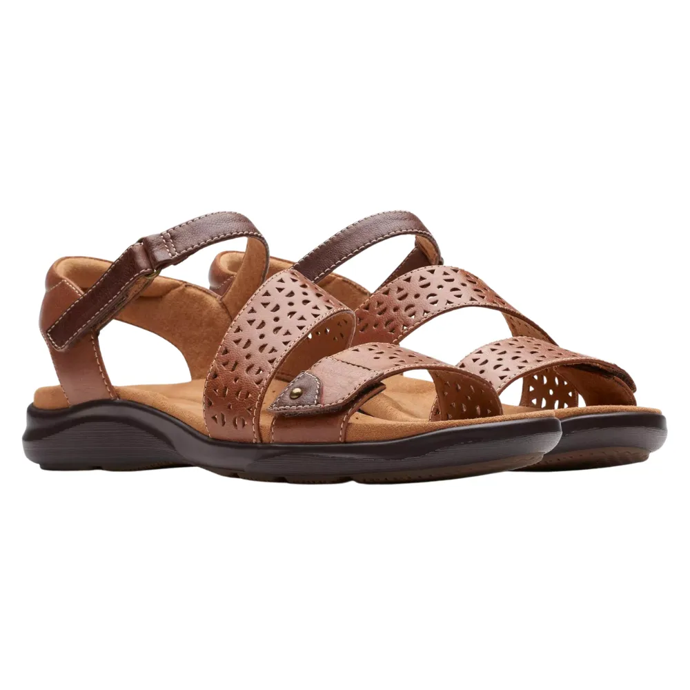 Clarks Kitly Way Tan Leather Sandal (Women's)