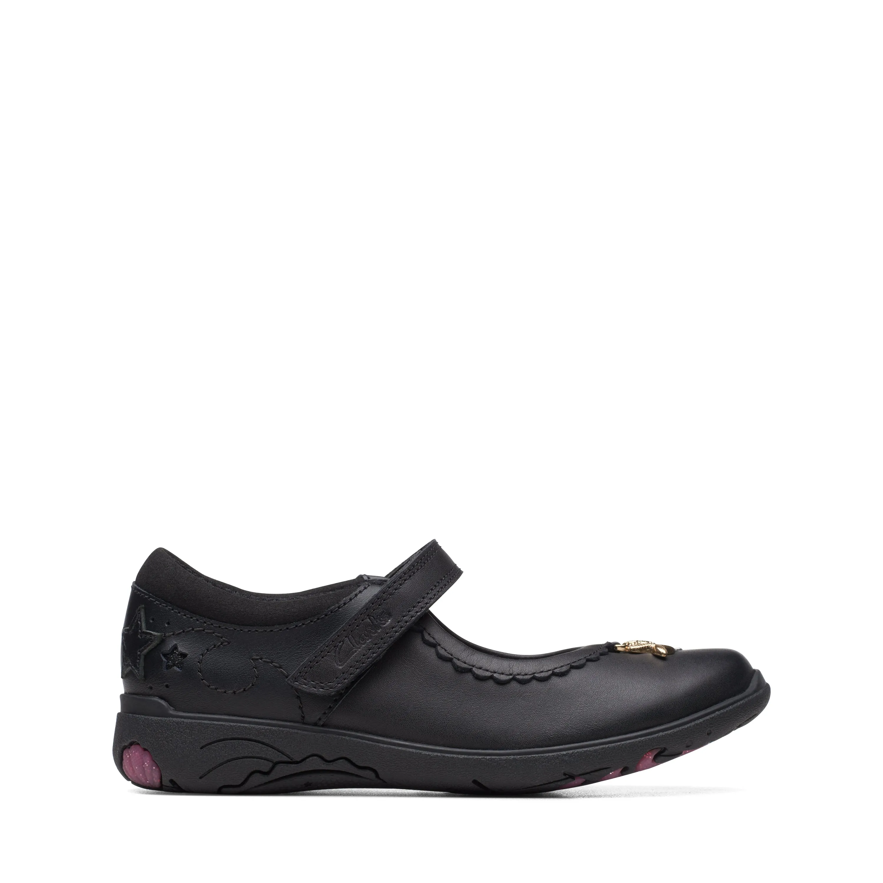 Clarks - Relda Sea K - Black Leather