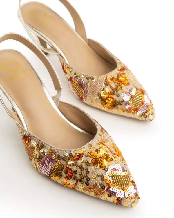 Crackling Jalebi : Salsa Mule Heels - Kareena Kapoor Khan x Fizzy Goblet - Limited Edition