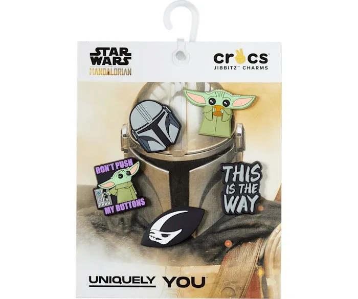 Disney The Mandalorian 5-Pack Jibbitz Charms for Crocs - Exclusive Collectible Accessories