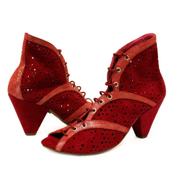 Danii - Red Suede Lace