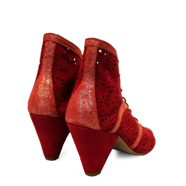 Danii - Red Suede Lace