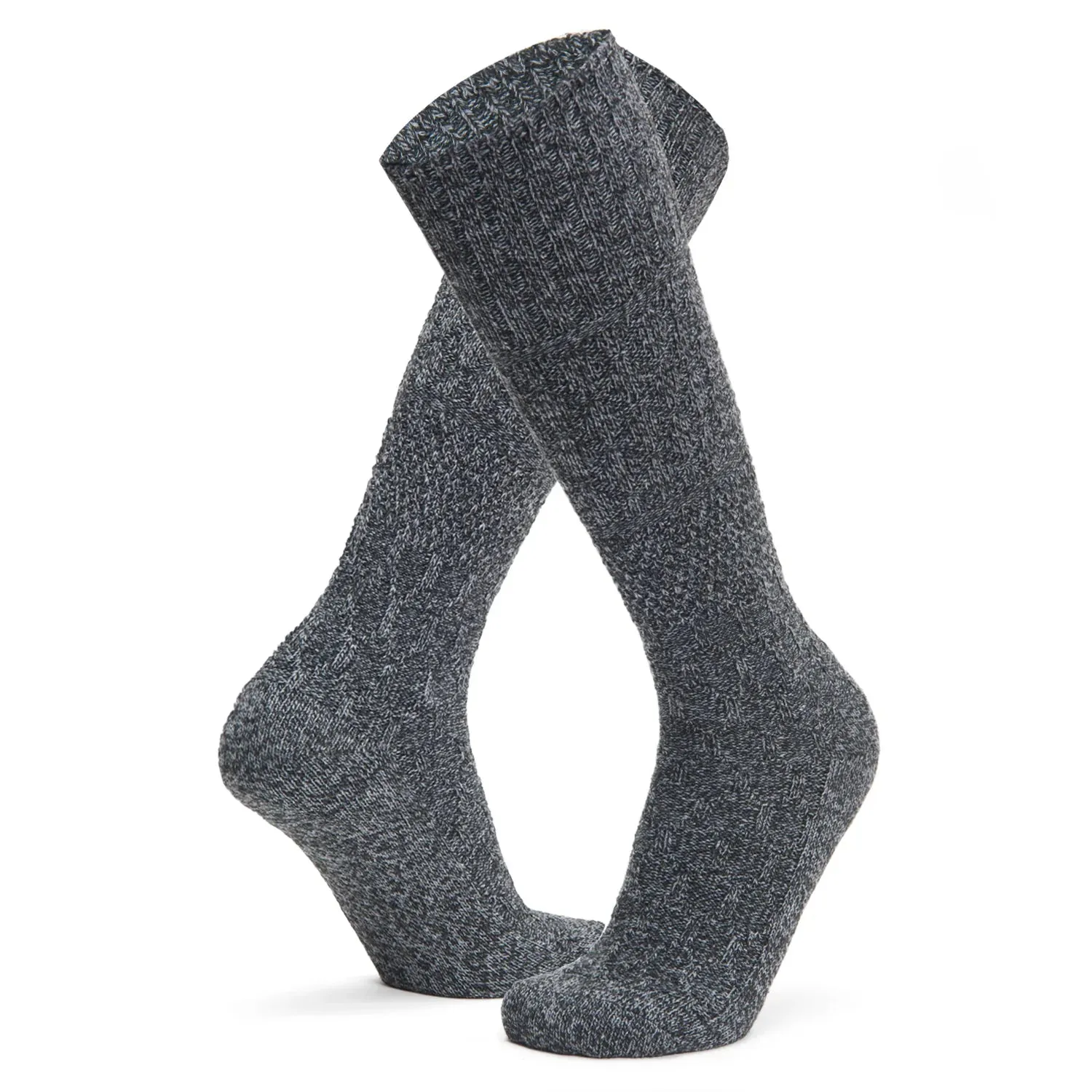 Diamond Knee High Lightweight Sock With Recycled Wool