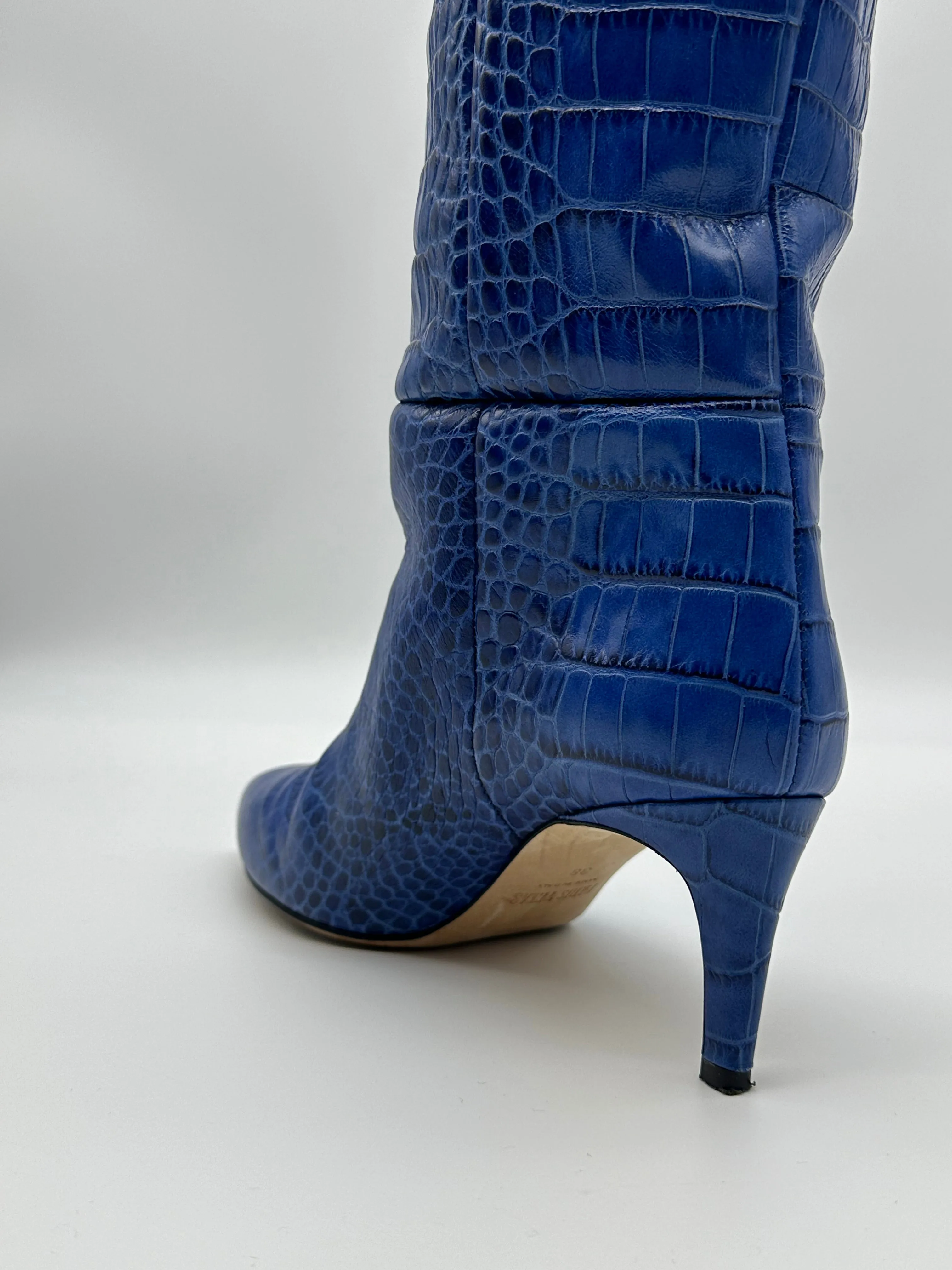 Embossed Croco Stiletto Boots