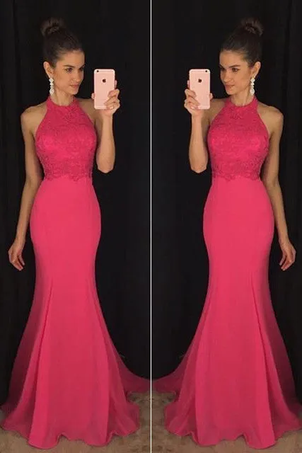 Evening Prom Dresses, Pink Mermaid Long Party Prom Dress,Formal Prom Dresses,SVD352