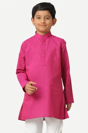 Exotic - Dark Pink Kurta For Kids | Uathayam