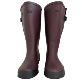 Extra Wide Calf Brown Wellies with Rear Gusset - Perfect for Wide Feet & Ankles - Fits 40-50cm Calves