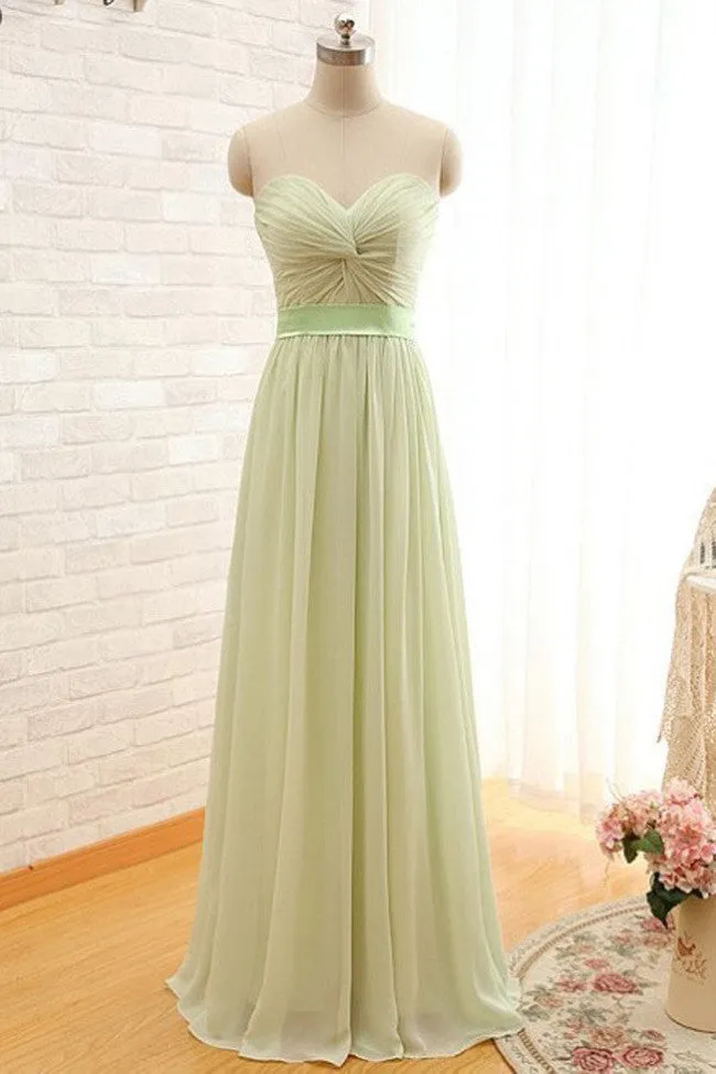 Fabulous Floor Length Sweetheart Long Prom Chiffon Dresses,Evening Dresses,SIMI336