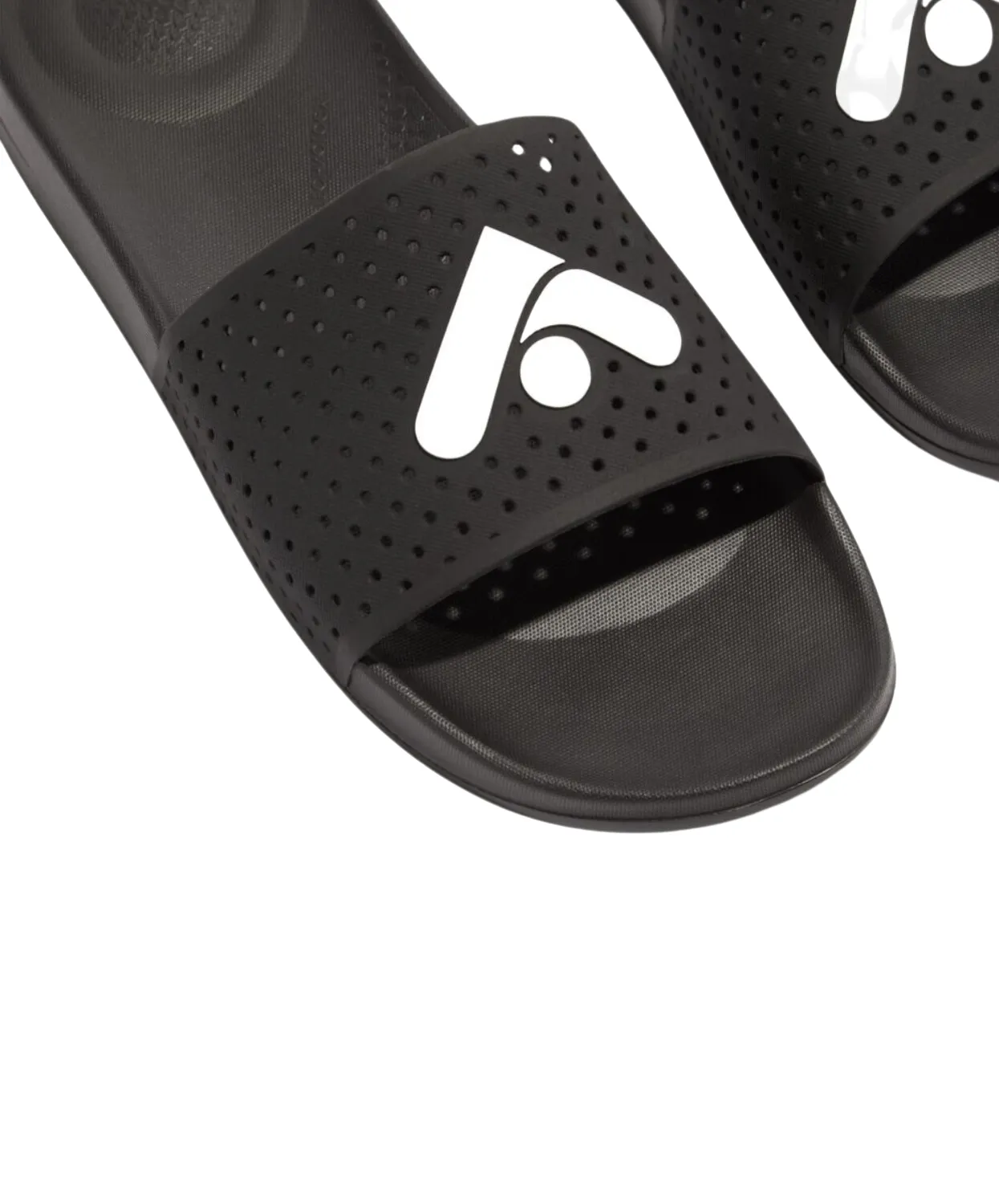 Fitflop iQushion Mens Arrow Pool Slides Black