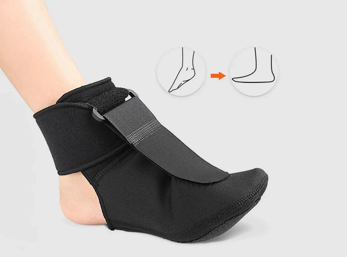 FitVille Foot Drop Orthotic Support Brace (Unisex)