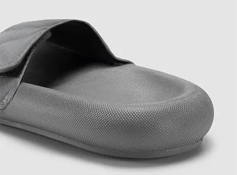 FitVille Men's Adjustable Slip-Resistant Cushioning Slide Sandal