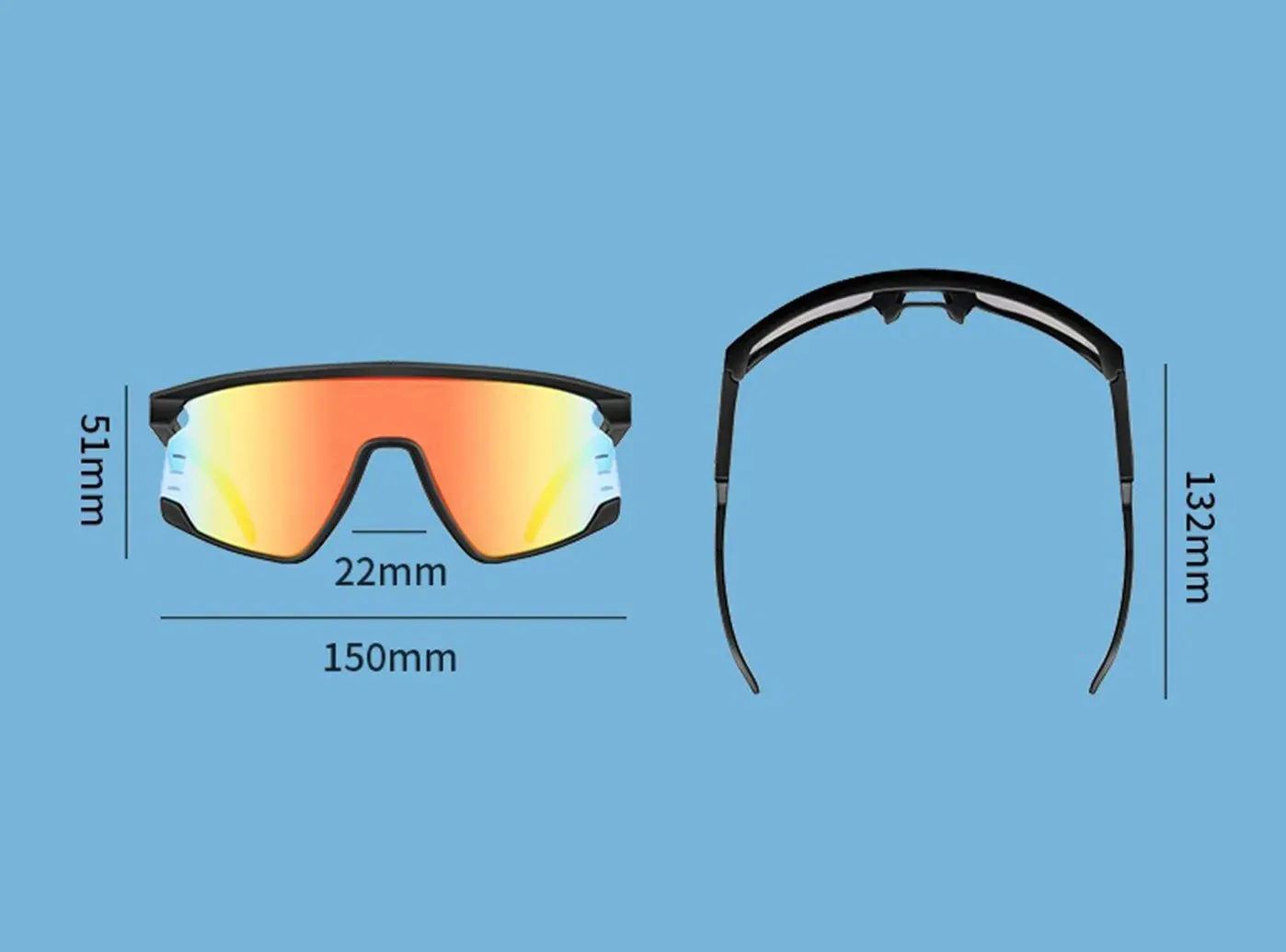 FitVille Outdoor Reflective Windproof Sunglasses