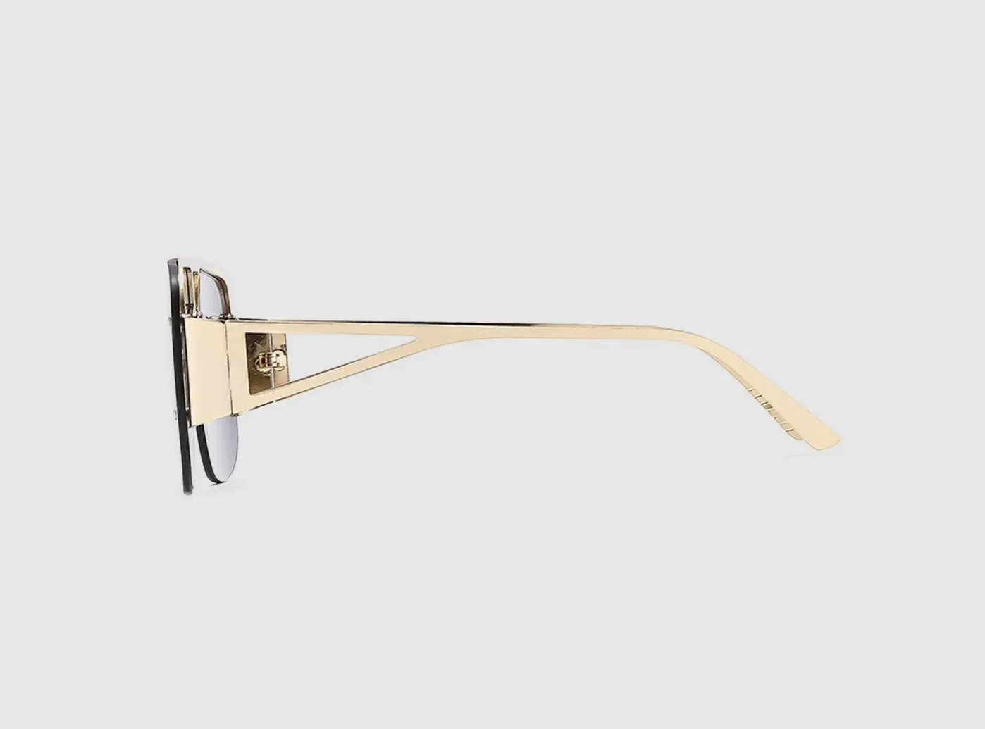 FitVille Premium Metal Semi-Rimless Sunglasses