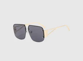 FitVille Premium Metal Semi-Rimless Sunglasses