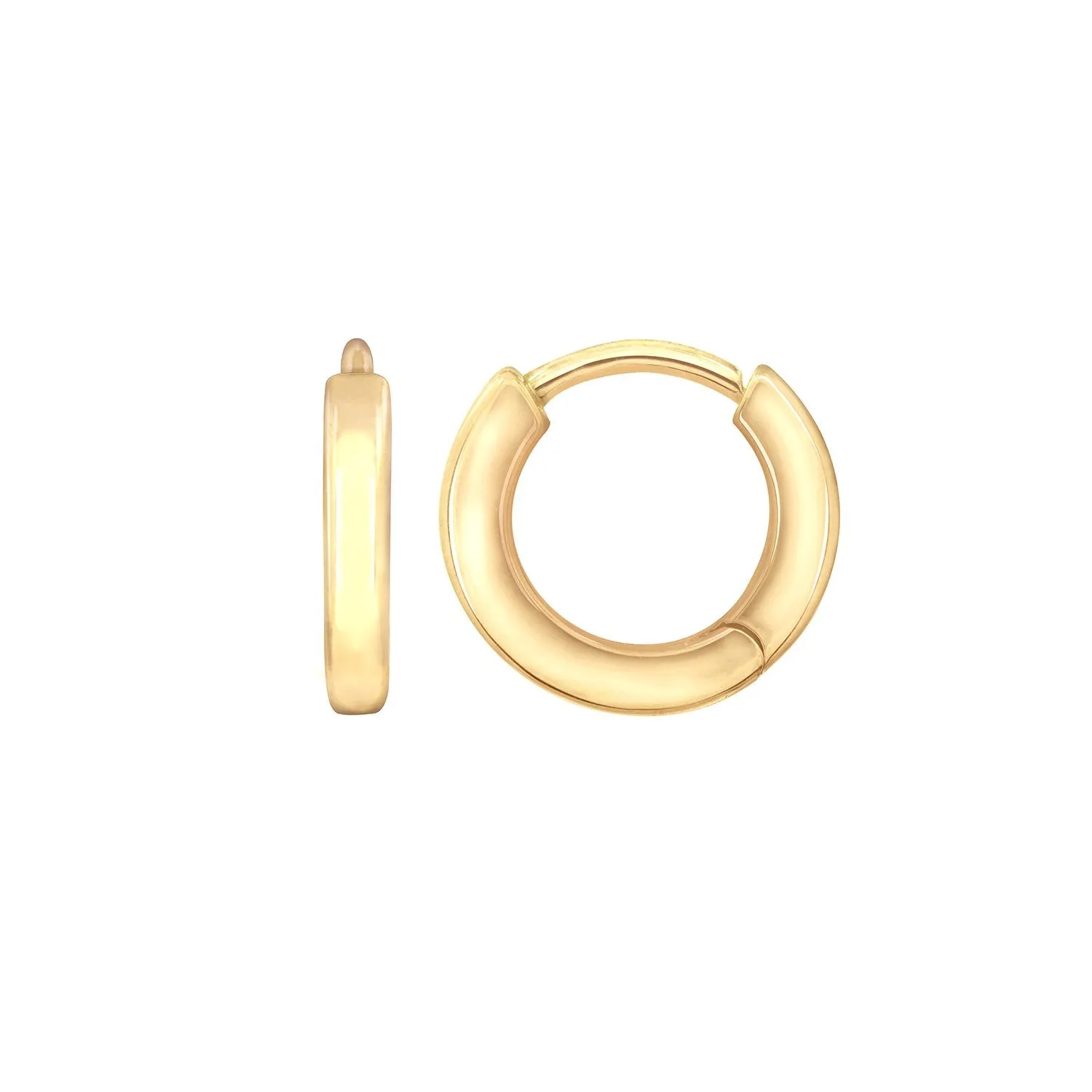 Flat Hinge Hoop Earrings