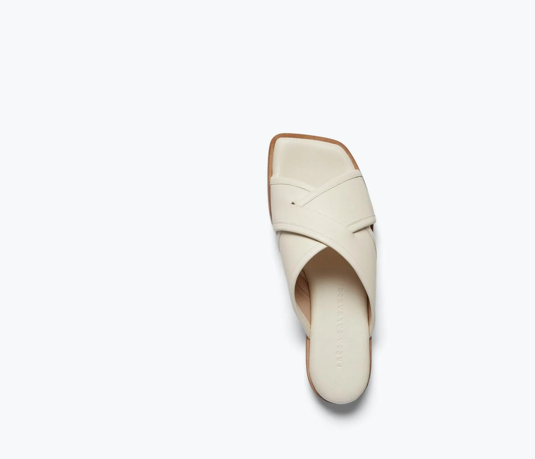 Freda Salvador Marta Slide Dove White Calf