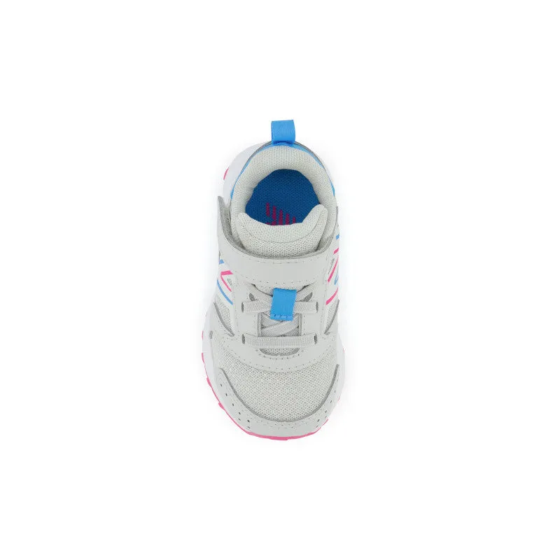 Fresh Foam 650 Bungee Lace with Top Strap - Summer Fog with Hi-Pink and Vibrant Sky - Kids