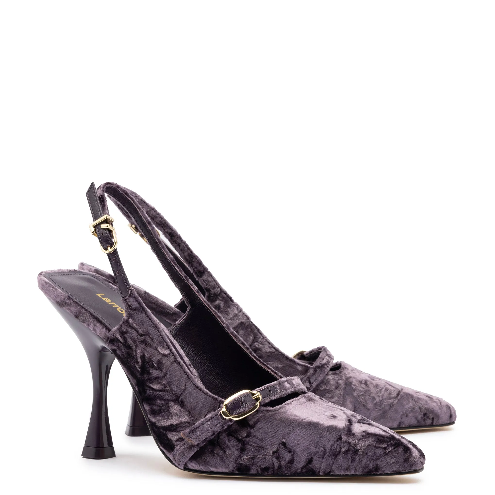 Ines Hi Pump In Purple Velvet