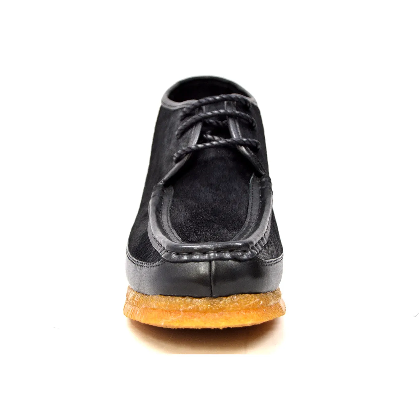 Knicks Black Leather and Pony Skin Combination Sneakers - Limited Edition